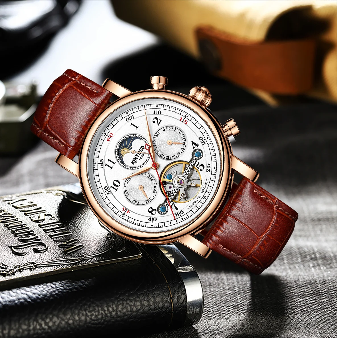 Locevito Original Classic Collection 002 - Men's Automatic Mechanical Water Resistant Stainless Steel, Elegant Business Style - Image 2
