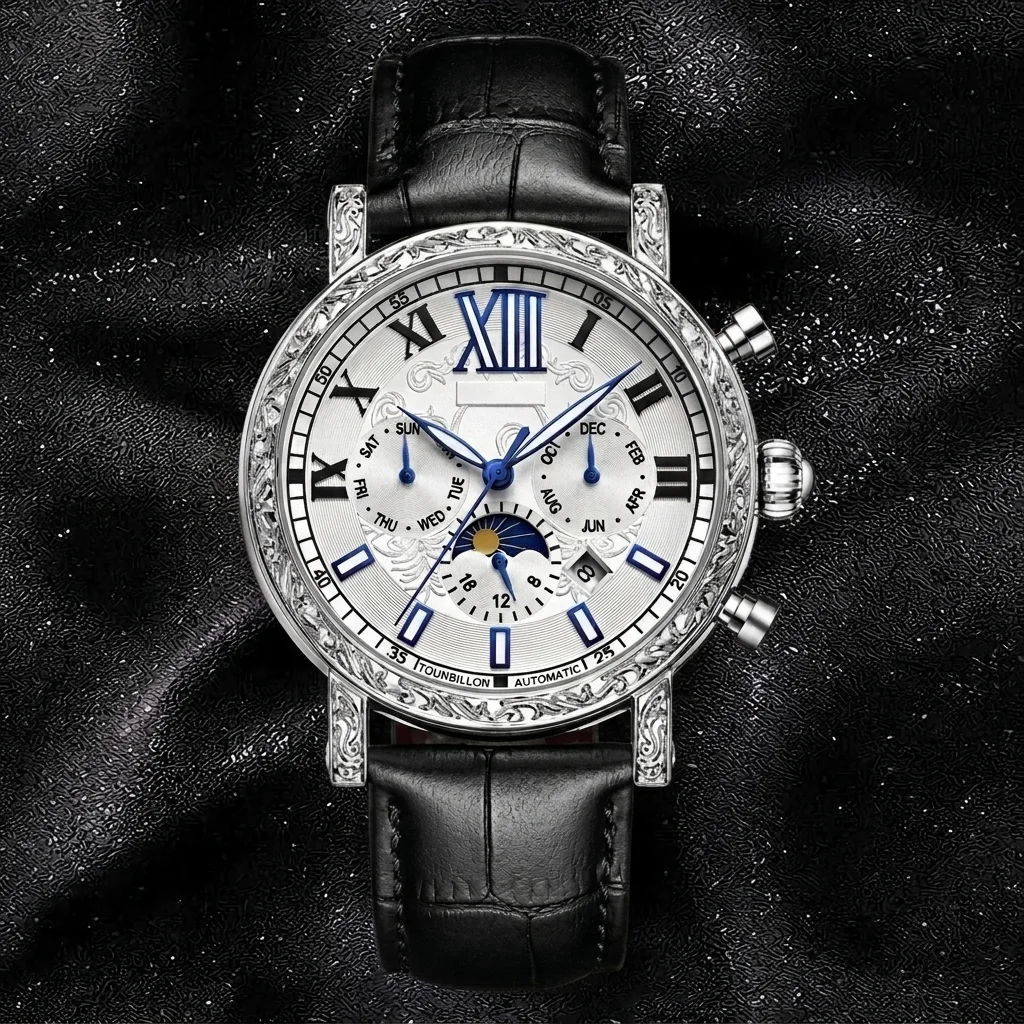 Locevito Original Classic Collection 005 - Men's Automatic Mechanical Water Resistant Stainless Steel, Elegant Business Style - Image 2
